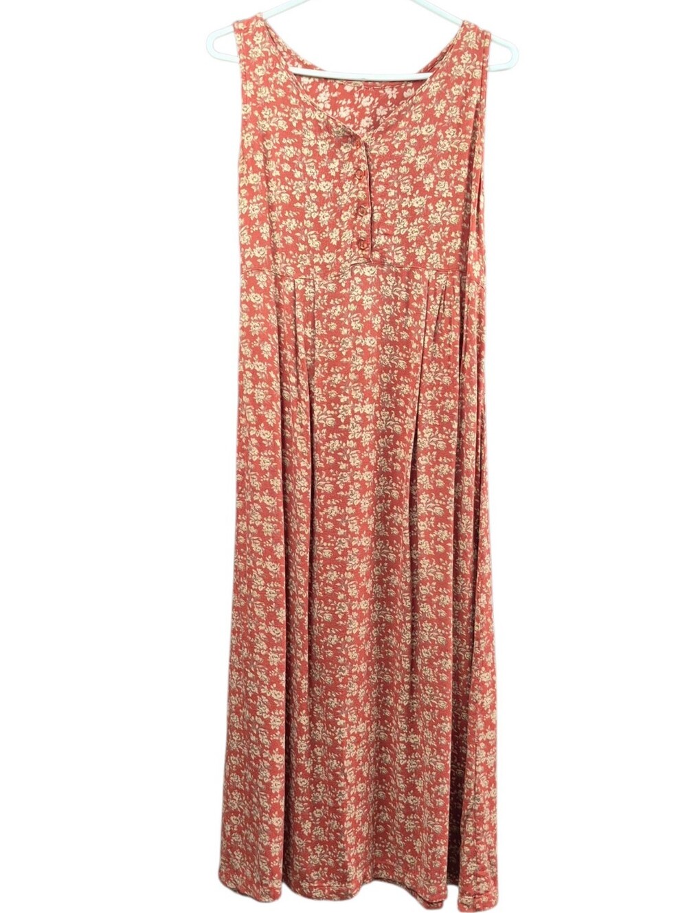 Vintage April Cornell Maxi Dress Floral Sleeveless